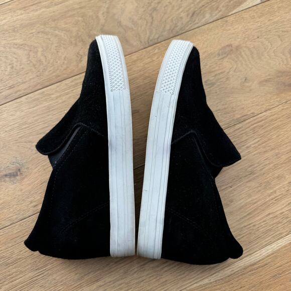 Nordstrom Caslon Allie Black Suede Wedge Slip On Sneaker size 7.5 - Picture 7 of 10